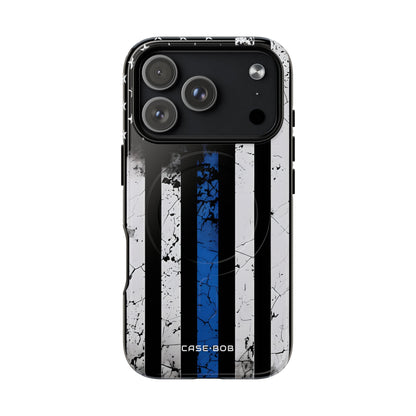 Blue Stripe Flag iPhone 17 Pro Case - Tough+ - CASE•BOB
