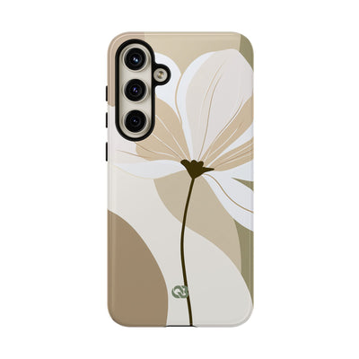 Beige Tough Phone Case for Samsung - Sage Linen Magnolia