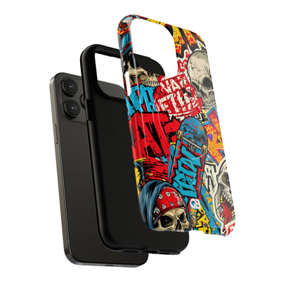 Skate Skull Riot · Tough 2.0 Magnetic Phone Case for iPhone · Red