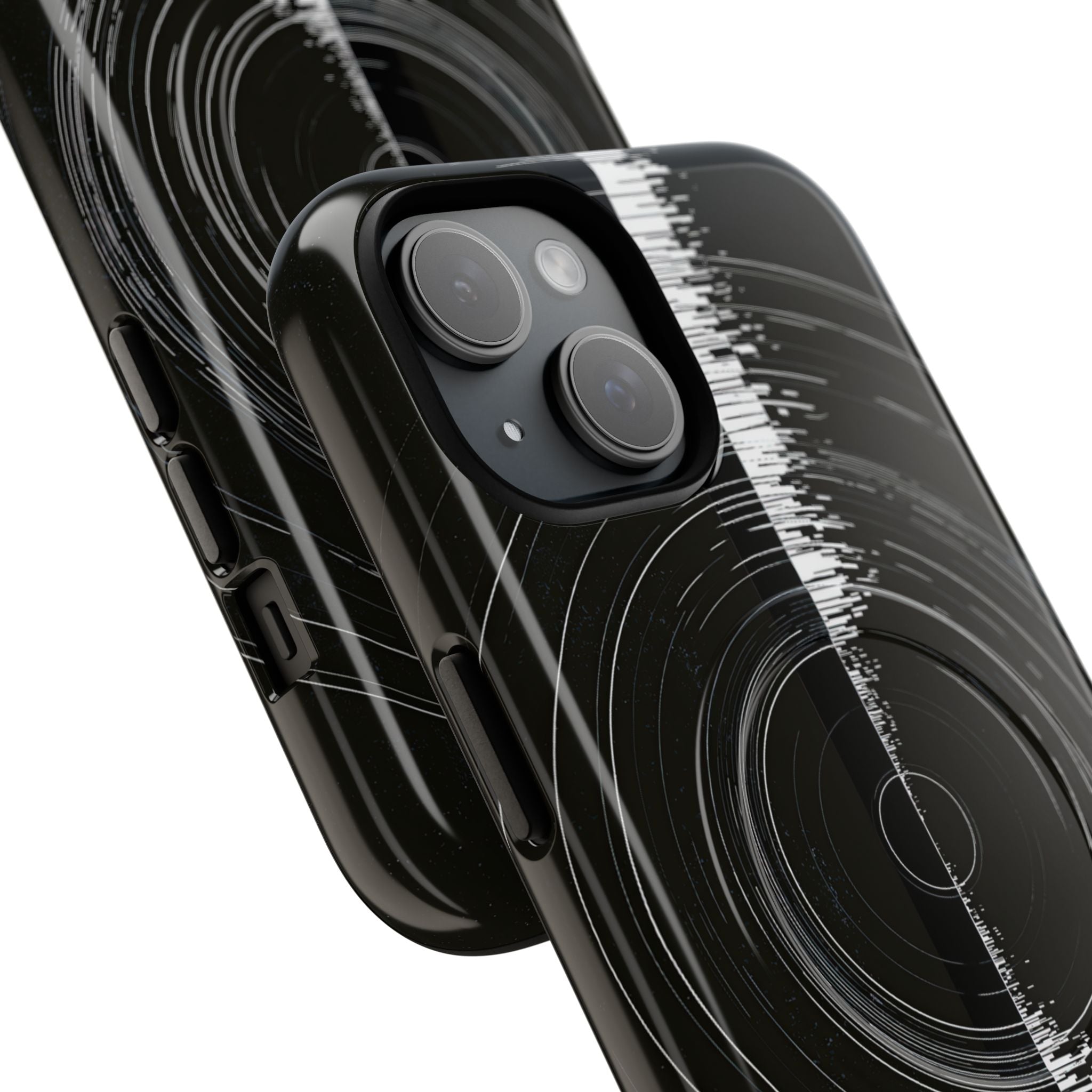 Black Tough 2.0 Magsafe Phone Case for iPhone - Obsidian Orbital Signal