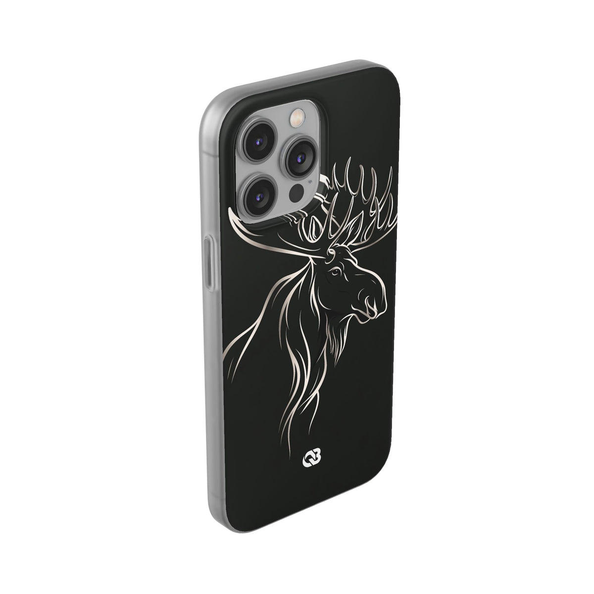 Nordic Moose Contour · Lite Phone Case for iPhone ·  Black