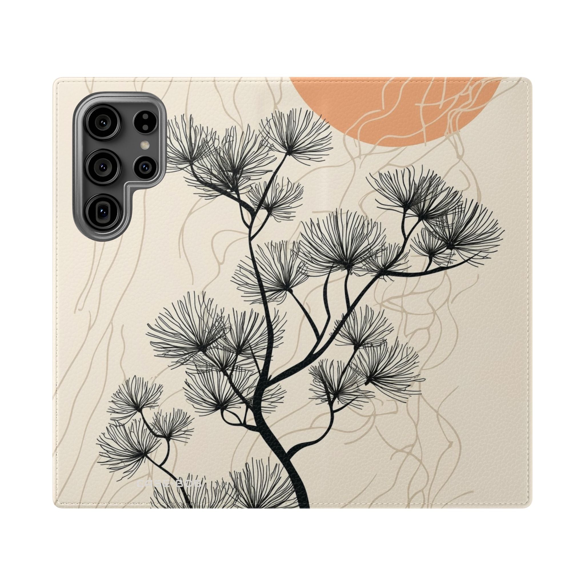 Spiky Tree Sunset - Samsung S23 Ultra Case - Wallet