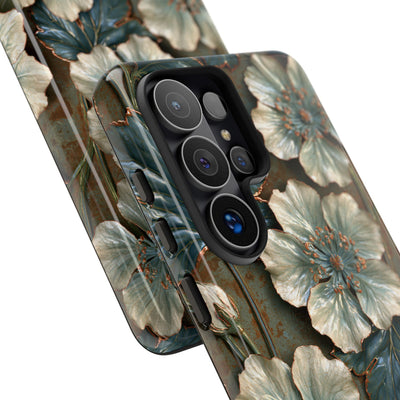 Gilded Blossom Reverie · Tough Phone Case for Samsung · Teal