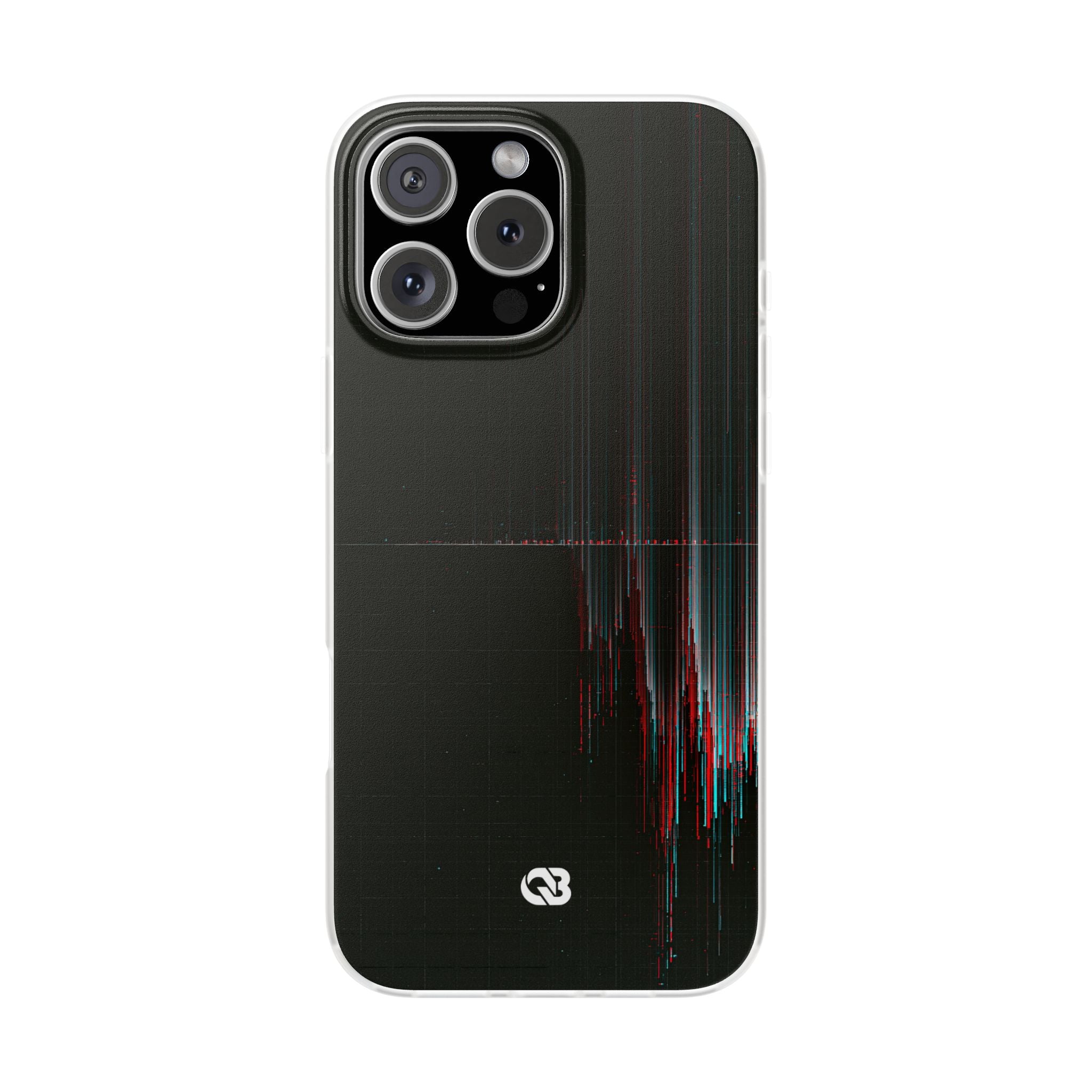 Black Lite Phone Case for iPhone - Corrupted Data Stream