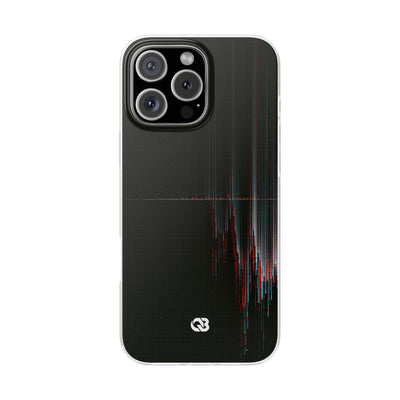 Black Lite Phone Case for iPhone - Corrupted Data Stream