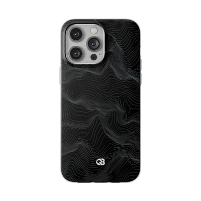Obsidian Contour Elevation · Lite Phone Case for iPhone ·  Black