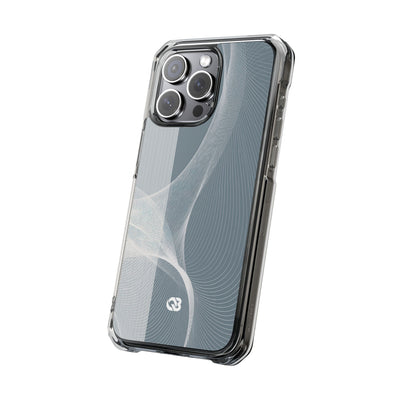 Grey Impact MagSafe Phone Case for iPhone - Slate Mesh Horizon