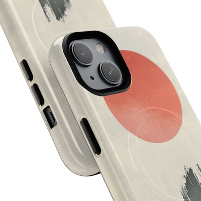 Crimson Sun Strokes · Tough+ Phone Case for iPhone · Magsafe