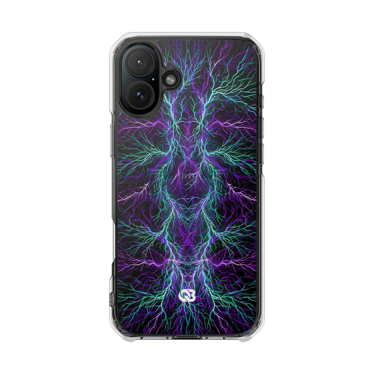 Electric Plasma Arbor · Clear Impact Magnetic Phone Case for iPhone · Purple