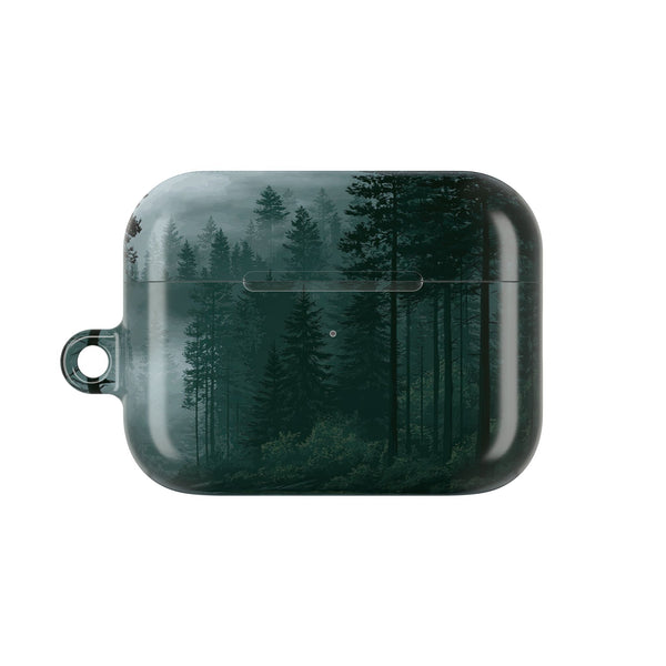 Misty Pine Reflections · Hard Case for AirPods & AirPods Pro · Green