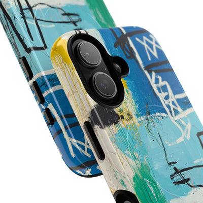 Azure Urban Scribble · Tough+ Phone Case for iPhone · Magsafe