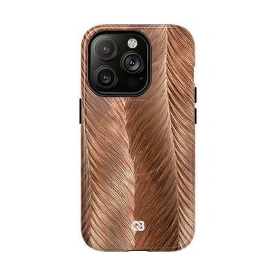 Rose Gold Weave · Tough 2.0 Magnetic Phone Case for iPhone · Brown