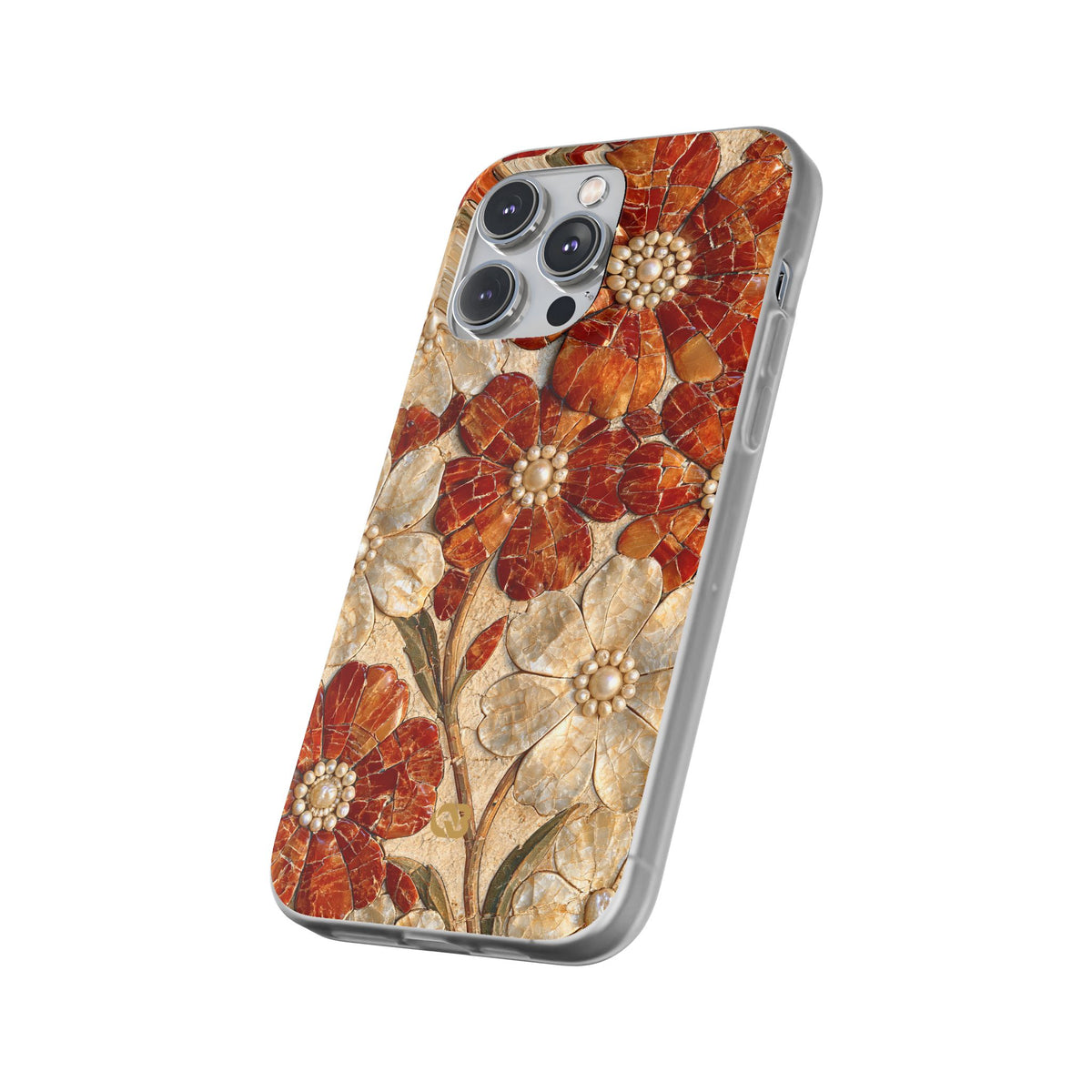 Carnelian Pearl Bloom · Lite Phone Case for iPhone ·  Orange