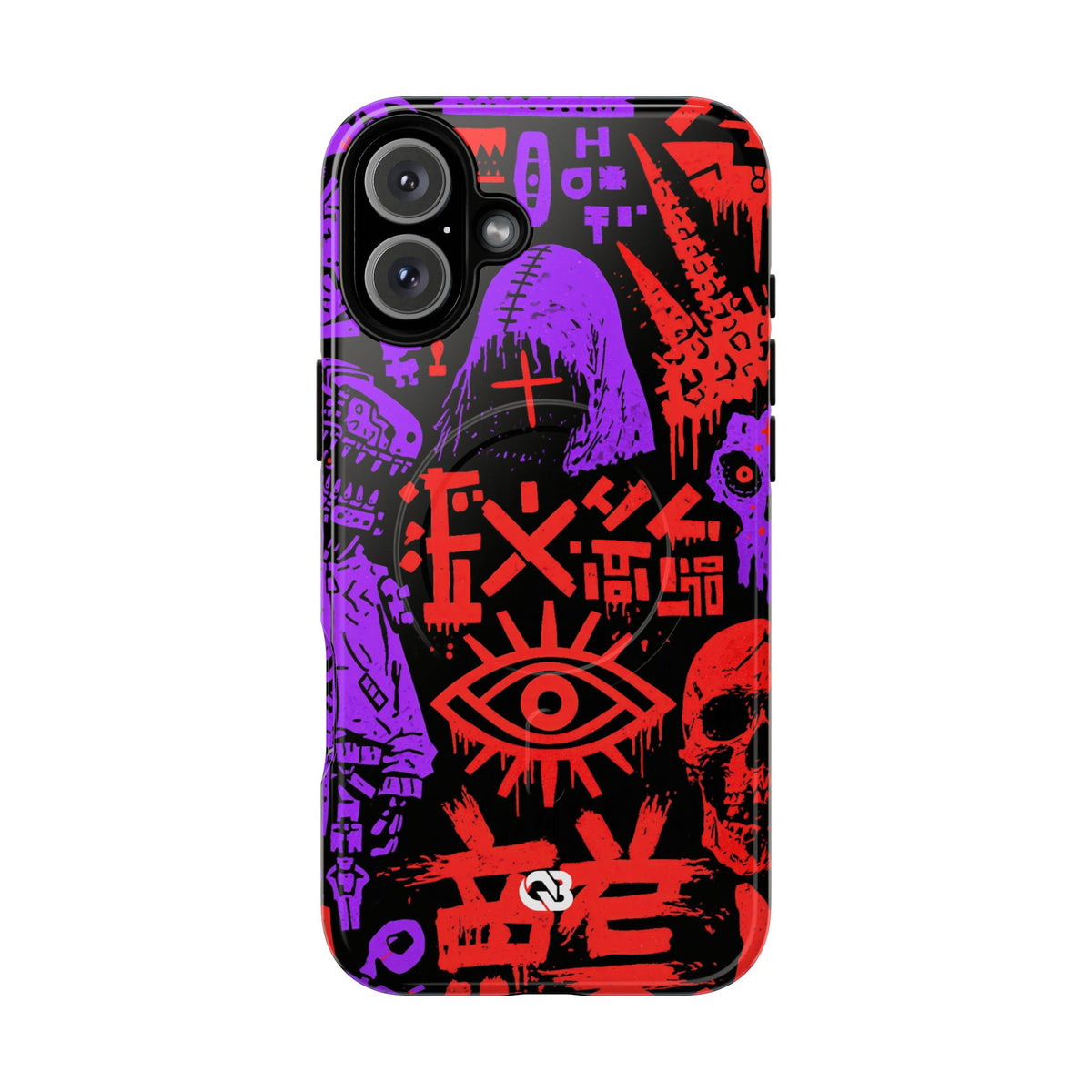 Underground Cyber Glyphs · Tough 2.0 Magnetic Phone Case for iPhone · Black