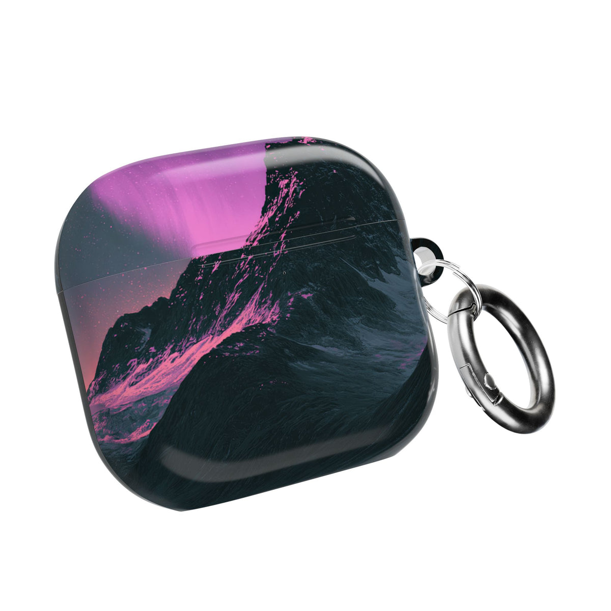 Arctic Aurora Summit · Hard Case for AirPods & AirPods Pro · Black