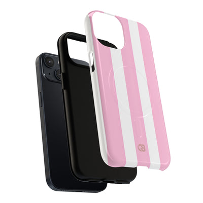 Soft Pink Stripe · Tough+ Magsafe