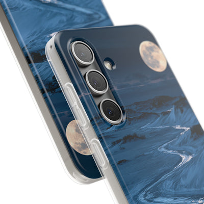 Arctic Moon Drift · Lite Phone Case for Samsung · Blue
