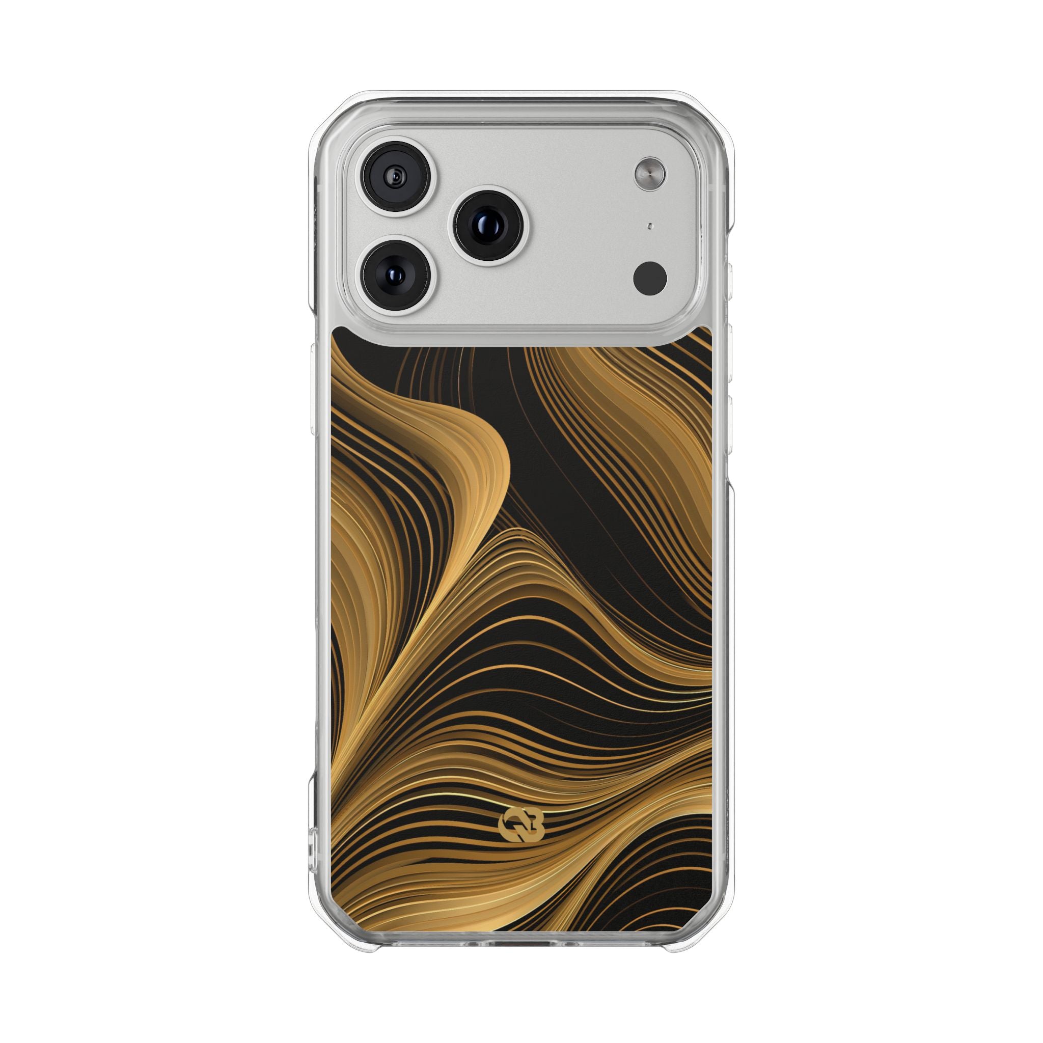 Gold Impact MagSafe Phone Case for iPhone - Molten Copper Strands