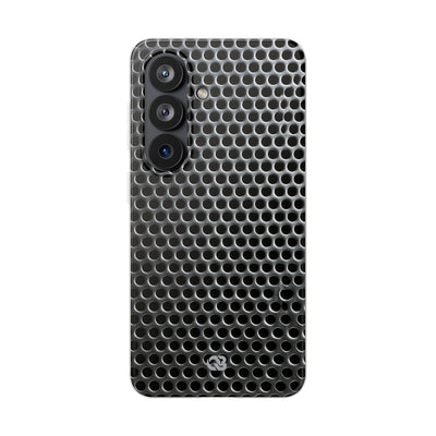 Silver Lite Phone Case for Samsung - Brutalist Steel Mesh