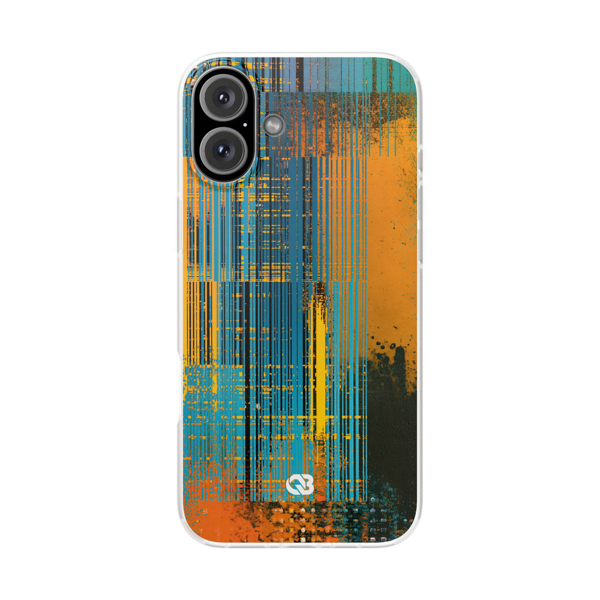 Cyber Glitch Stream · Lite Phone Case for iPhone ·  Teal