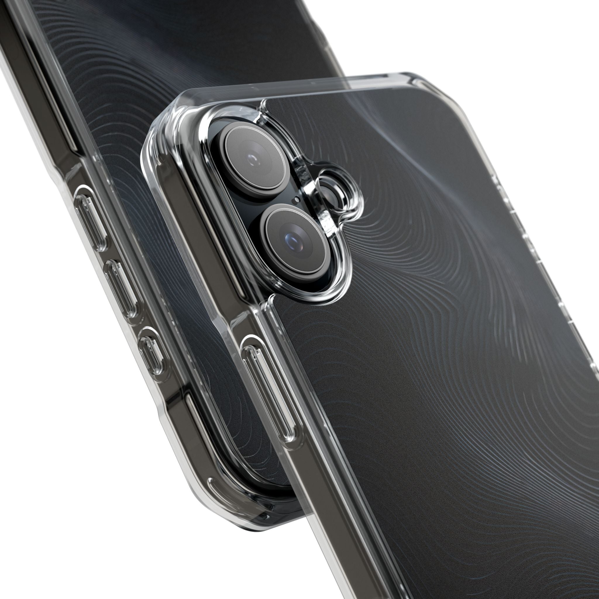 Black Impact MagSafe Phone Case for iPhone - Obsidian Ridge Flux