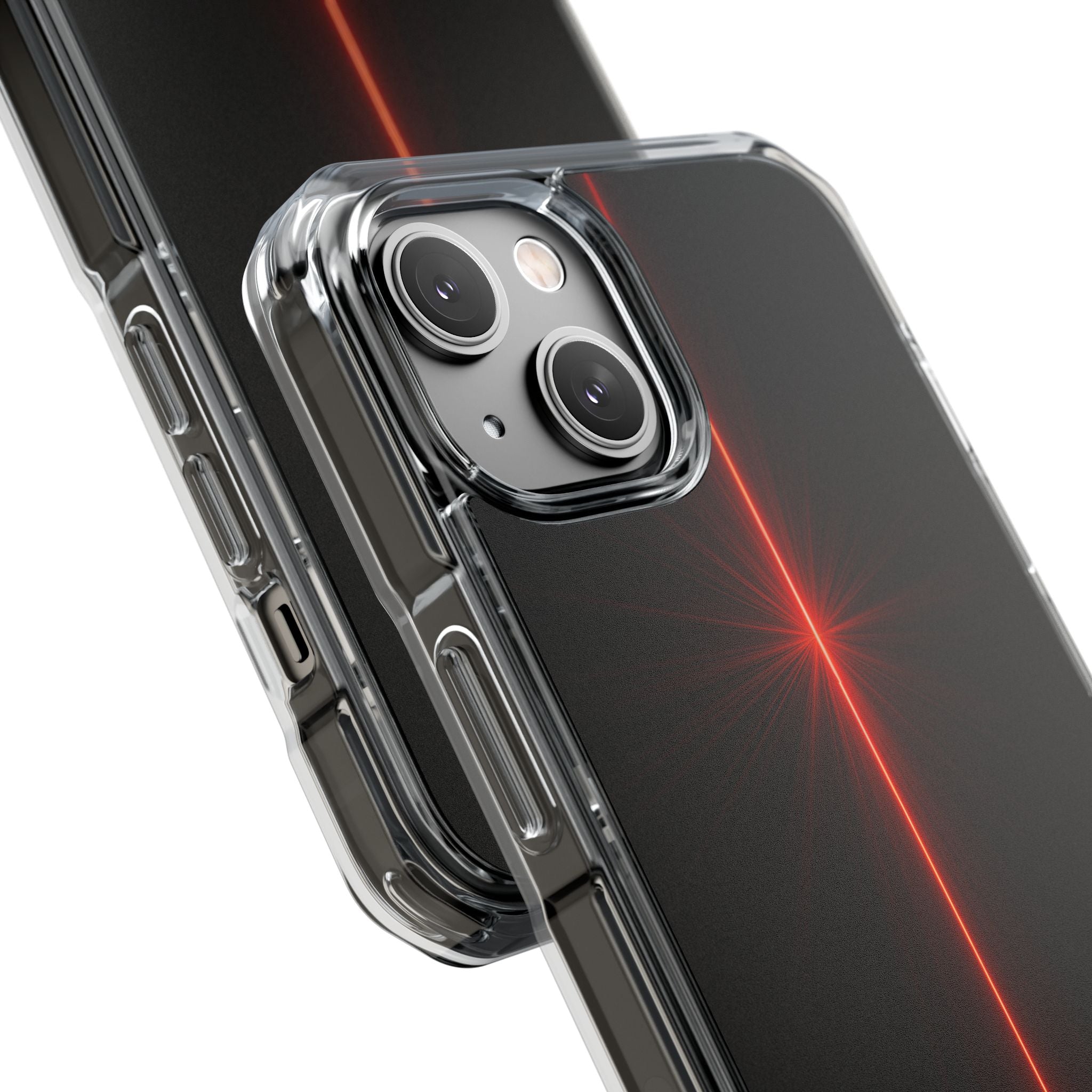 Red Impact MagSafe Phone Case for iPhone - Crimson Flare Vector