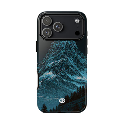 Glacial Alpine Peak · Tough Phone Case for iPhone · Blue