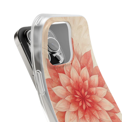 Coral Layered Bloom · Soft Phone Case for iPhone