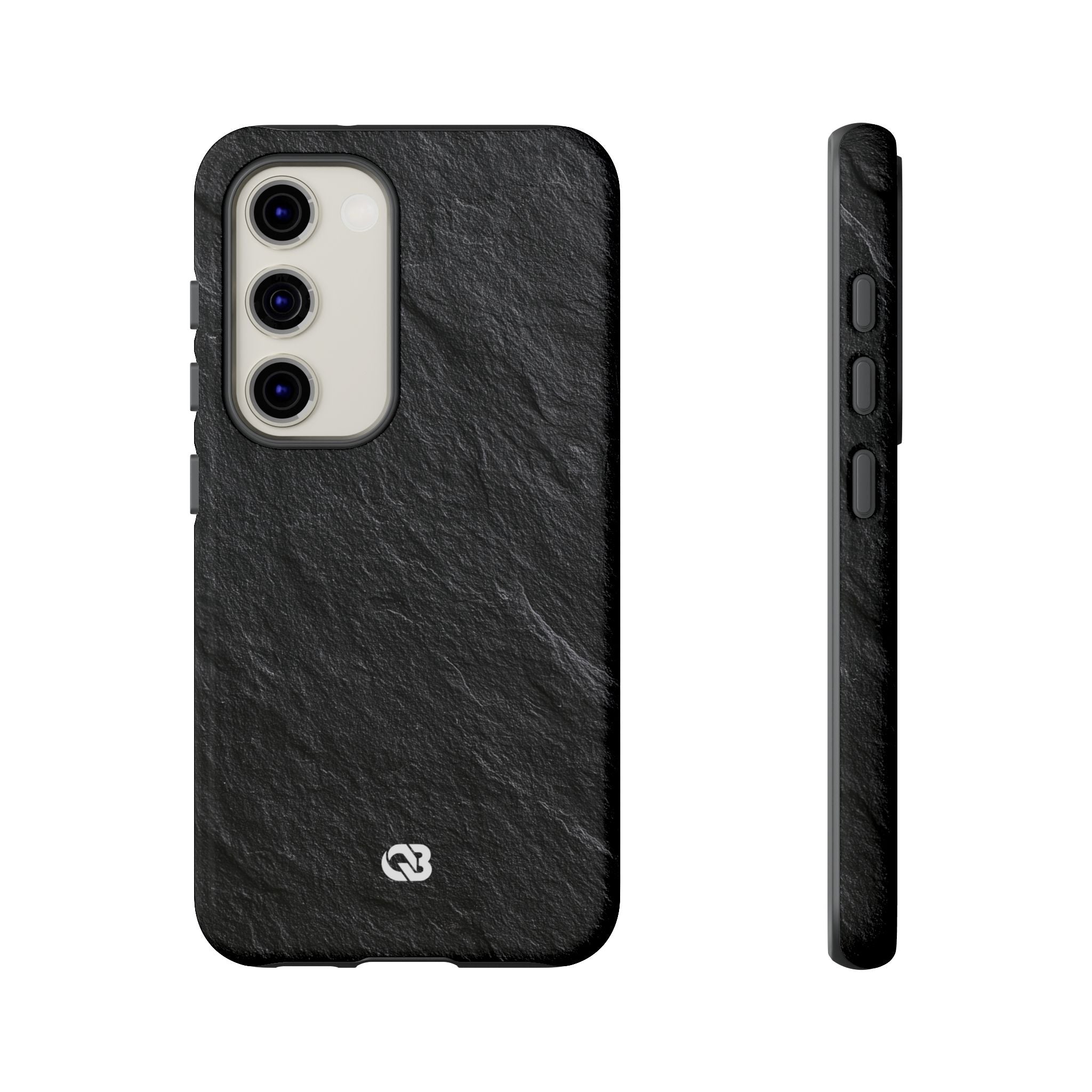 Black Tough Phone Case for Samsung - Raw Obsidian Slate