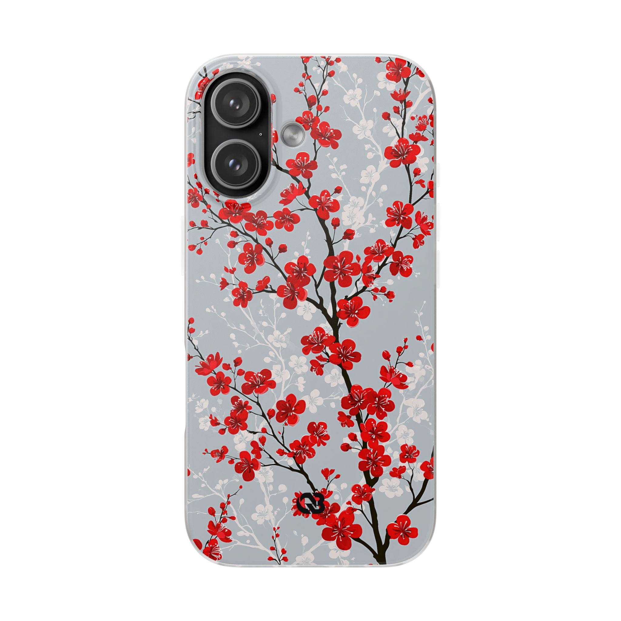 Grey Lite Phone Case for iPhone - Crimson Sakura Slate