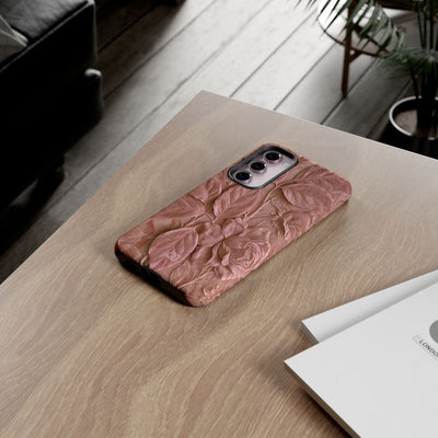 Blush Rose Relief · Tough Phone Case for Samsung · Pink