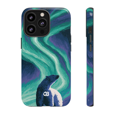 Arctic Aurora Bear · Tough Phone Case for iPhone · Teal