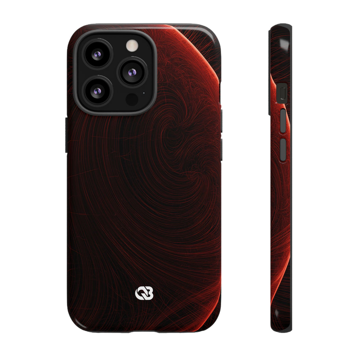 Crimson Solar Horizon · Tough Phone Case for iPhone · Red
