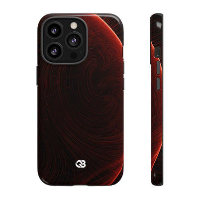 Crimson Solar Horizon · Tough Phone Case for iPhone · Red