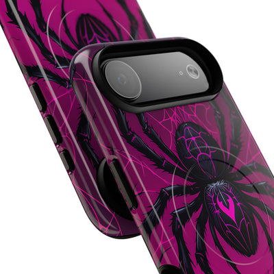 Obsidian Neon Widow · Tough+ Handyhülle für iPhone · Magsafe