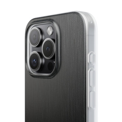 Black Lite Phone Case for iPhone - Brushed Obsidian Slate