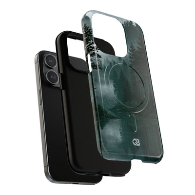 Green Tough 2.0 Magsafe Phone Case for iPhone - Misty Evergreen Mirror