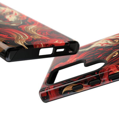 Crimson Kitsune Spirit · Tough Phone Case for Samsung · Red