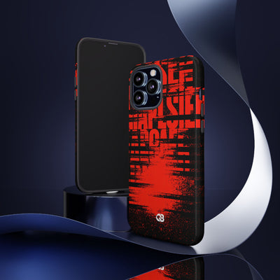Crimson Redaction · Tough Phone Case for iPhone · Black