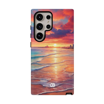 Crimson Shore Horizon · Tough Phone Case for Samsung