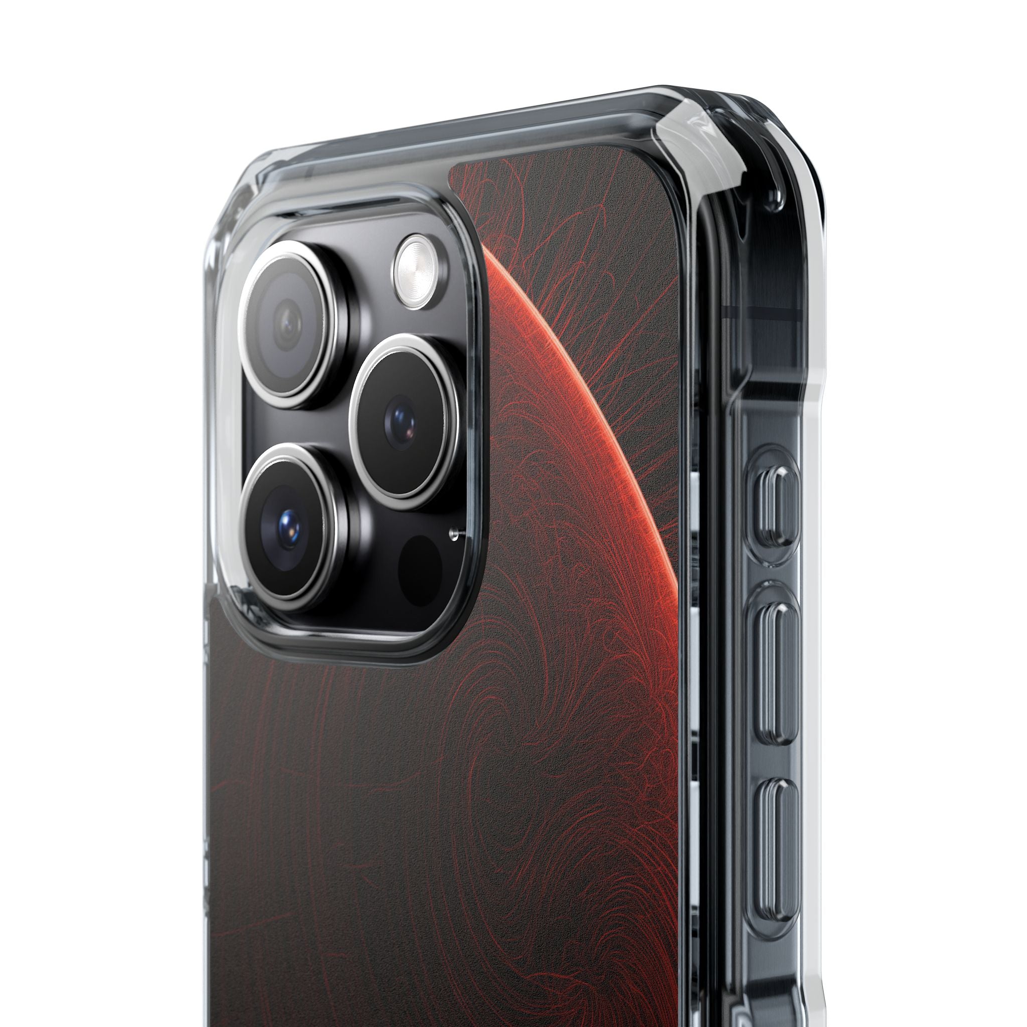 Red Impact MagSafe Phone Case for iPhone - Crimson Flare Flux