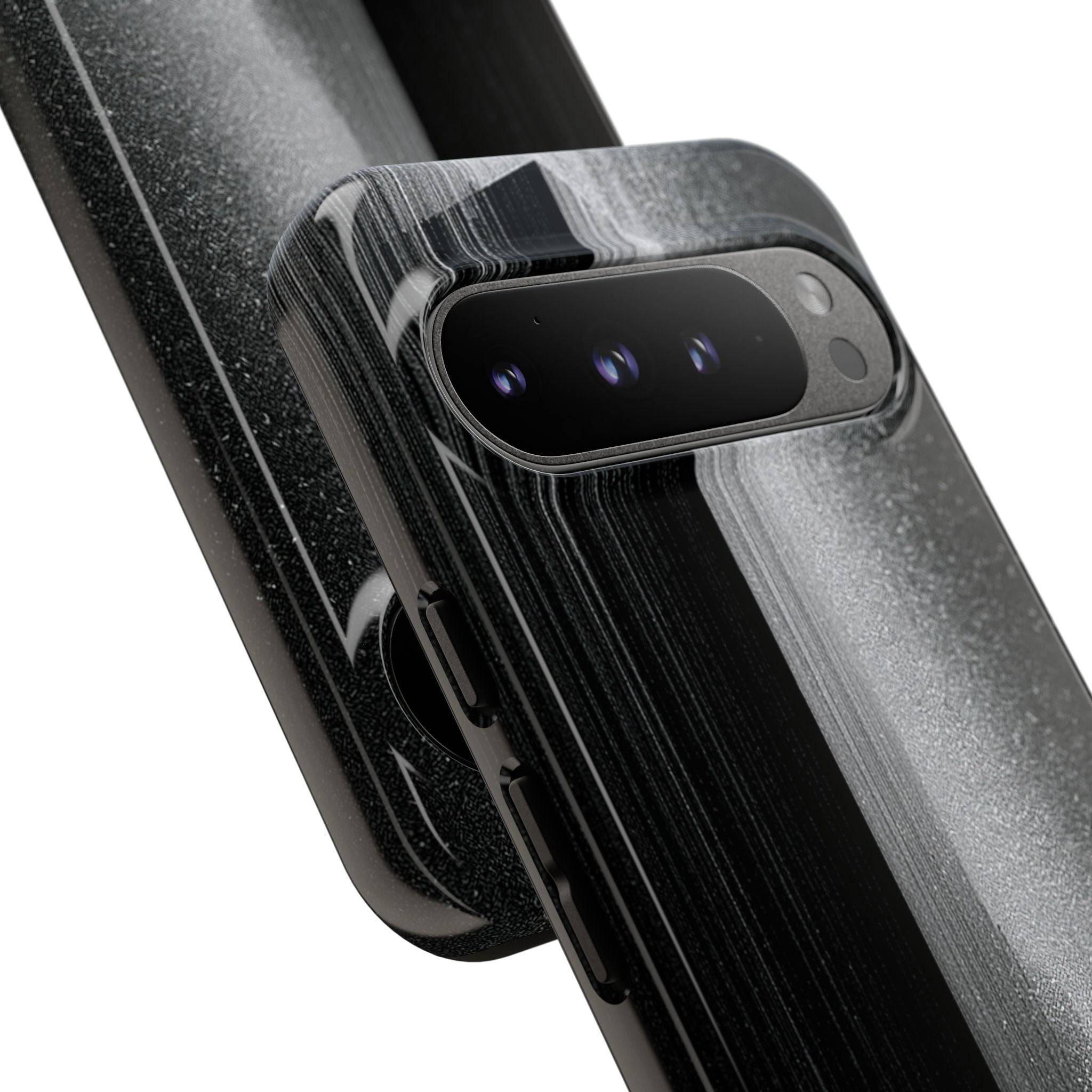 Black Tough Phone Case for Google Pixel - Brutalist Pixel Monolith