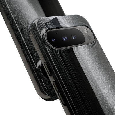 Black Tough Phone Case for Google Pixel - Brutalist Pixel Monolith