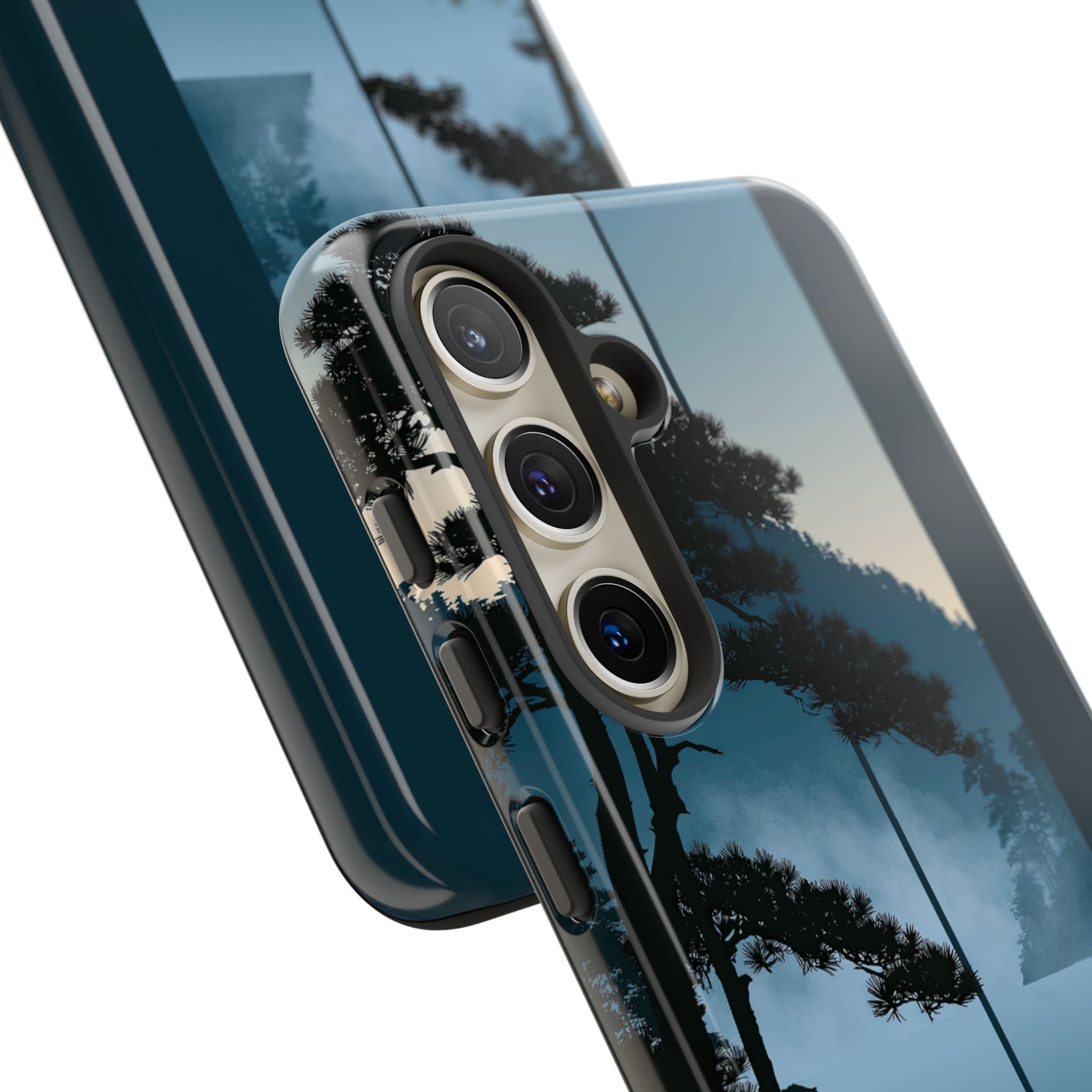 Blue Tough Phone Case for Samsung - Kyoto Mist Pine