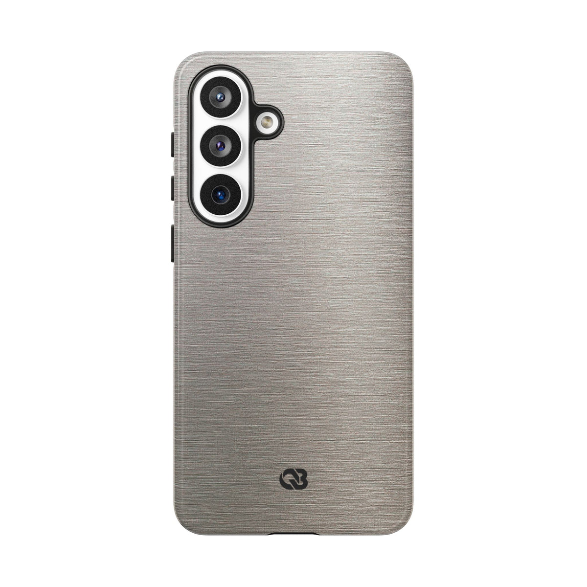 Brushed Silver Alloy · Tough Phone Case for Samsung · Silver