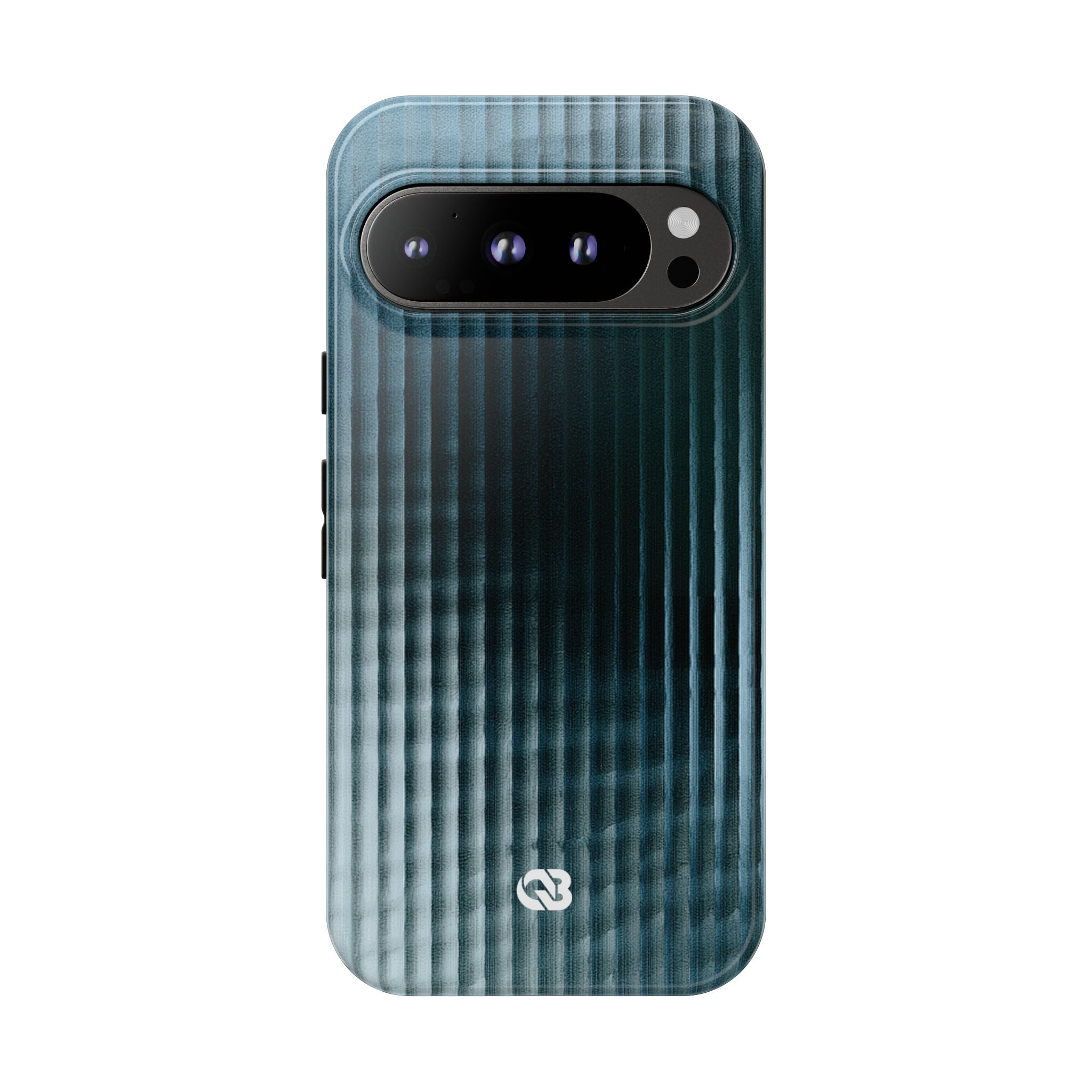 Blue Tough Phone Case for Google Pixel - Glacial Reeded Glass