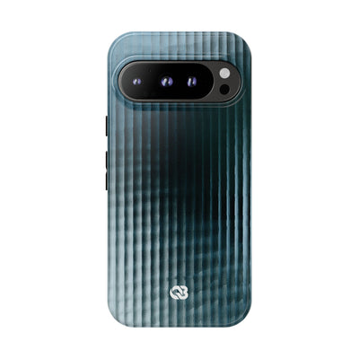 Blue Tough Phone Case for Google Pixel - Glacial Reeded Glass