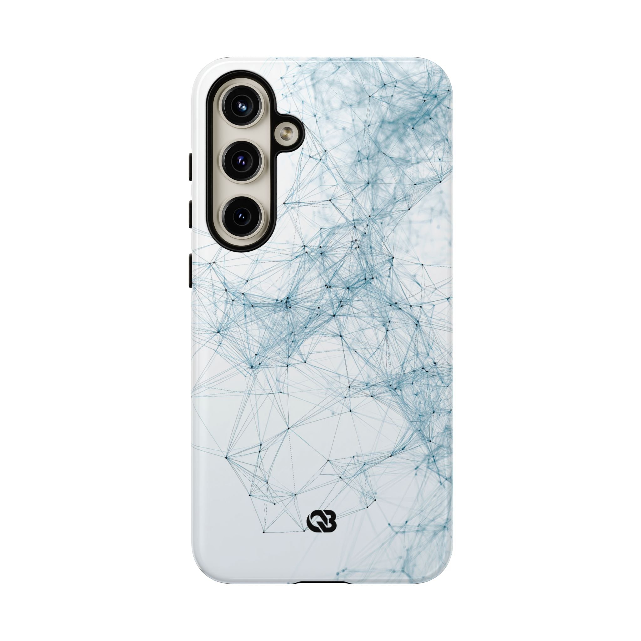 Blue Tough Phone Case for Samsung - Glacial Neural Web