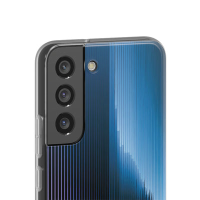 Blue Lite Phone Case for Samsung - Indigo Distortion Wave