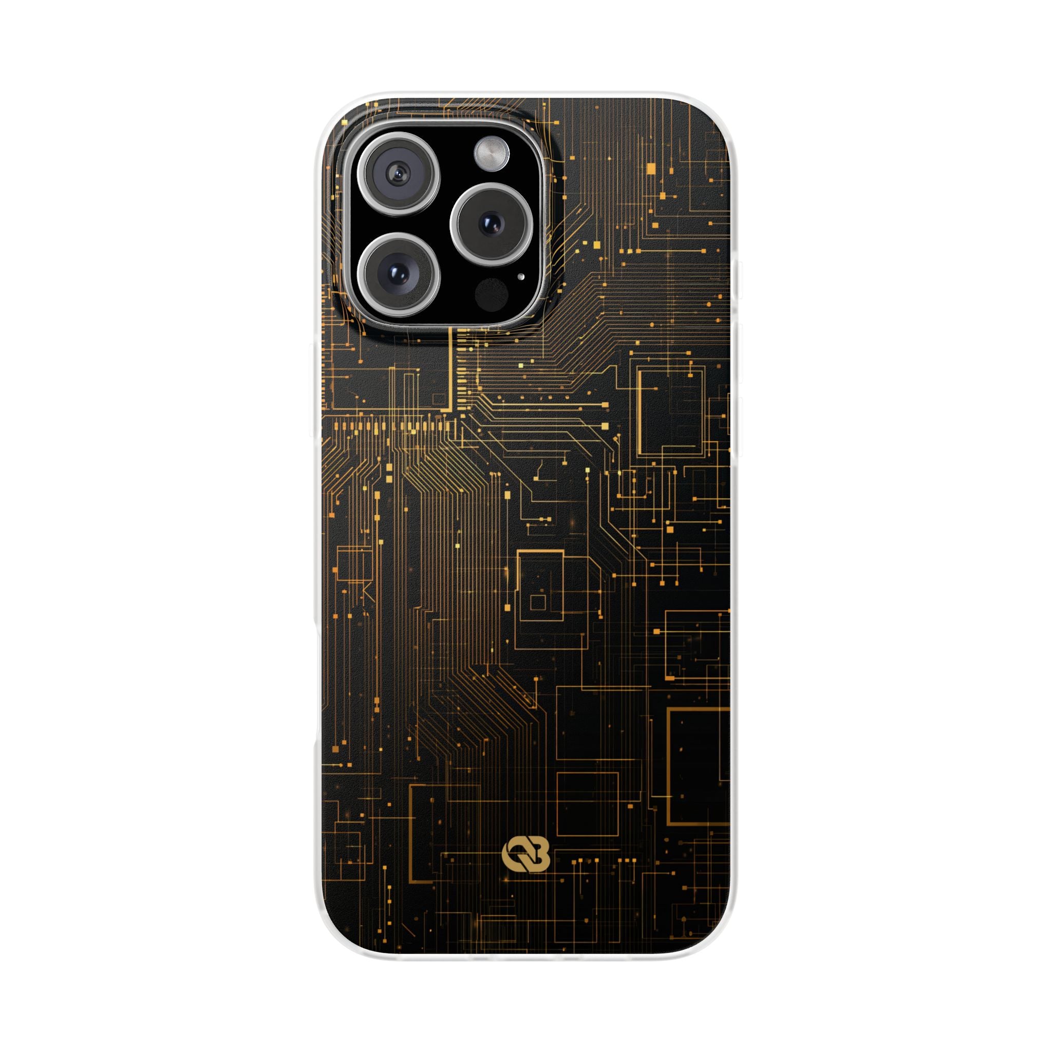 Gold Lite Phone Case for iPhone - Amber Core Mainframe
